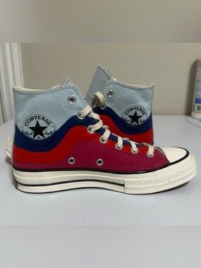 New Women’s 7 Converse Chuck 70 High Thermo Felt Starlight Blue LoveNo Box Men 5